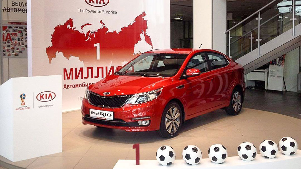 За 6 лет в России продан 1 миллион автомобилей KIA